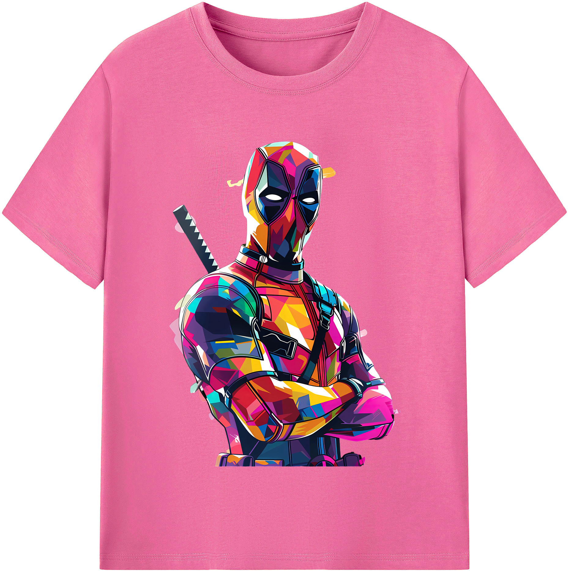 （画像用） Deadpool デッドプール レディースカジュアルプリントTシャツ（綿100％）